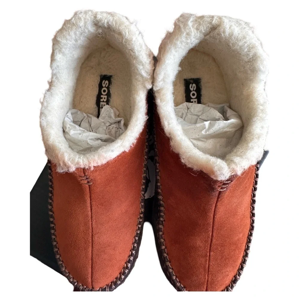 Sorel NWD Maniwan II Moccasin Dark Amber/Blackened Brown Men’s size 7/Euro 40